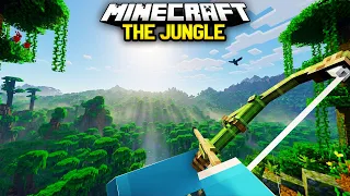 100 Days TRAPPED in THE JUNGLE in Minecraft Hardcore!