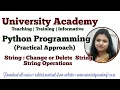 PY24 Python String How to change or delete string String Operation String concatenation
