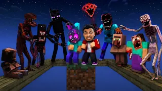 One Block With Every Horror Mod With @MiAVai99  | Minecraft