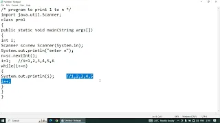 Program To Print First N Natural Numbers In Java Natural Numbers Program In Java Technical Icode