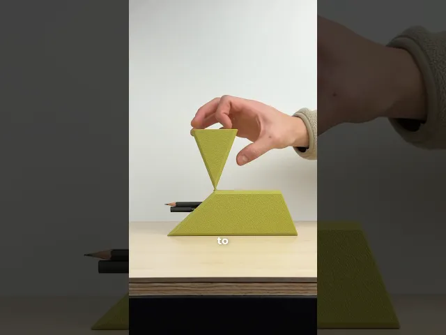 Angled, pen case with stencil, bookmark, and phone stand. video thumbnail