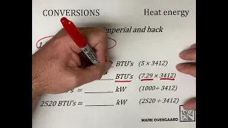 Kilowatts to BTU s