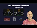 Find Median from Data Stream - Leetcode 295 Two Heaps