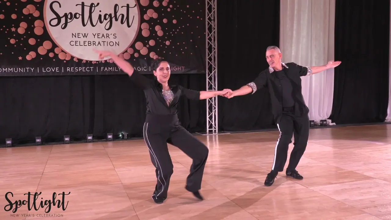 Spotlight New Year's Celebration 2024/2025 Pro Am Intermediate Kevin Davis with Nicole Zwerlein