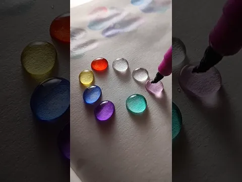 Colorful water drop