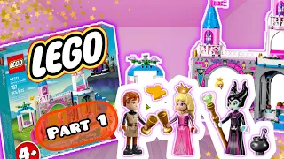 Aurora's Castle - LEGO Disney Set 43211 and Build review Play ASMR Part 1