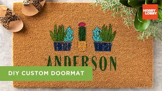 DIY Custom Doormat Hobby Lobby