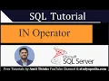 SQL IN Operator SQL Tutorial for Beginners