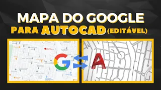 Como Transformar Mapa Do Google Em AutoCAD - Google Maps Para AutoCAD - Dominando o AutoCAD 2.0 #32