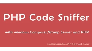 PHP Codesniffer in window operating system with wamp server
