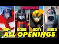 Every Transformers Cartoon Intro Opening HD (1984 - 2023) G1 to EarthSpark