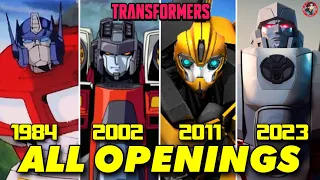 Every Transformers Cartoon Intro Opening HD 1984 2023 G1 To EarthSpark 