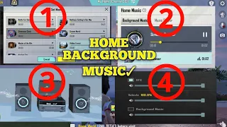 Home Background Music✓ | how to add home background music in Pubg mobile ✓ Environmental Management✓