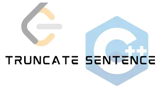 LeetCode 1816 Truncate Sentence Solution in C