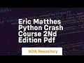 eric matthes python crash course 2nd edition pdf