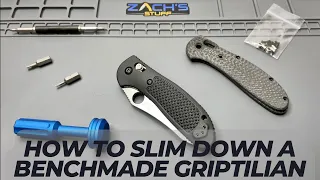 Benchmade Griptilian Slim Carbon Fiber Scales Death Grip Scales