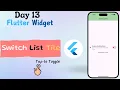 Flutter SwitchListTile Widget Use SwitchListTile Widget like this Day 13
