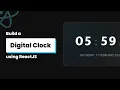 Build a Digital Clock with ReactJS Real-time Clock UI Tutorial