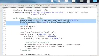 Java Zoom Lecture 09 Multithread for Parallel Computing Lambda Future-Callable Executor Service