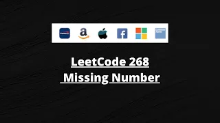 LeetCode Patterns LeetCode 268 Missing Number Python