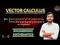 Gradient of scalar function Que -1 L-6 Vector Calculus Engineering Mathematics Mathematics Education
