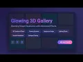 Glowing 3D Image Gallery using HTML CSS JavaScript Interactive Photo Gallery with Search Filter