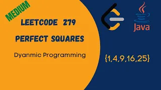 Leetcode Perfect Squares Java Solution Dynamic Programming