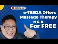 Free TESDA Online Course Why Learn Massage Therapy NC II at e-TESDA