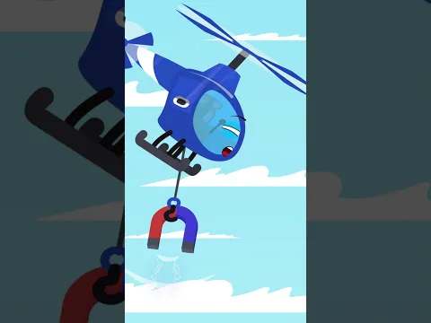 🚁✨ Вертолёт с Магнитом Помогает Машинкам | Весёлые Строительные Приключения 🏗️#cartoon #cars