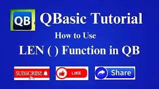QBasic Tutorial LEN Function Library Function Function In QBasic In Hindi