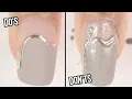 DOs DON Ts CHROME POWDER NAIL ART how to use chrome powder on nails gel nail polish at home