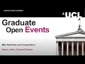 Robotics and Computation MSc