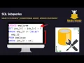 SQL Subqueries Tutorial Slides Various Code Examples SQL for Data Analysis Episode 12