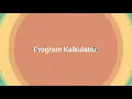 Program GUI Kalkulator Python Tkinter