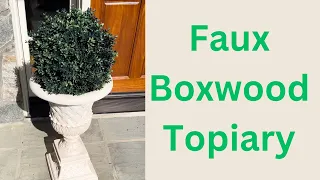 Honest Review Does this Boxwood look Real in this Topiary for Outside Use