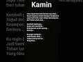 lirik lagu Kamin versi halal