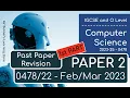 IGCSE Computer Science 2023-25 - Paper 2 REVISION