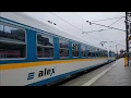 Class 183 departs with Alex regional train in Munich to Hof