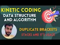 Duplicate Brackets Stacks Data Structure Algorithms Java Programming