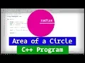 C Program to Find the Area of a Circle using Radius User Input