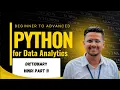 Data Analytics with Python - Part 11 Python Dictionary Full Explanation in Hindi 2025