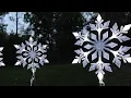 How does this look Brightown Snowflake Lights Outdoor 10 Large Snowflake Christmas Pathway Lights