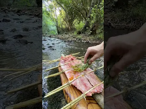 İlkel Yöntem İle Sazan Balığı Pişirme 🐟 / Cooking fish using a primitive method