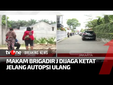 [BREAKING NEWS] Jelang Autopsi Ulang, Penjagaan Ketat Dilakukan di Area Makam Brigadir J