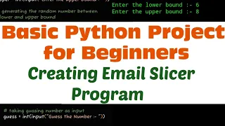 Email Slicer in Python Python Basics for Beginners