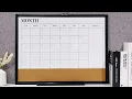 Upgrade Your Space with the QUEENLINK 3-in-1 Calendar Cork Board Combo