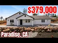 Paradise CA Home with Incredible Views Under 380 000 Near Lake Oroville