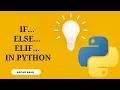 Effective Use of if else and elif Python Tutorial