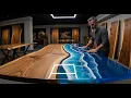 Download Lagu [Learn to Craft] Ocean Epoxy Wood Table // The Art of Meticulousness// Epoxy Crafts Wood