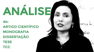 Como se faz uma Análise? - Monografia, TCC, Artigo Científico, Dissertação, Tese